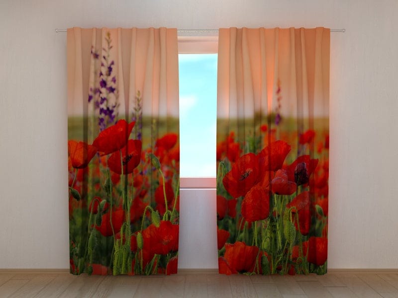 Curtains Wonderful Poppies