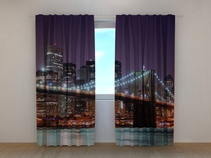 Curtains Brooklyn Bridge Tapetenshop.lv