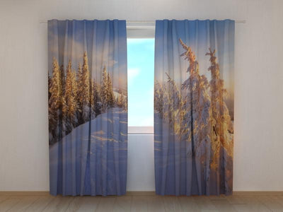 Curtains Charming Christmas morning 180 x 140 cm (2x90x140 cm) / SCREEN Christmas morning