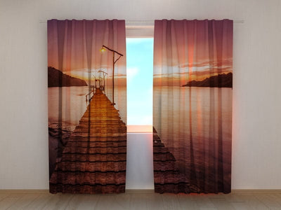 Curtains The way to the sea Tapetenshop.lv