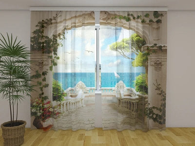 Curtains Sea mirage Tapetenshop.lv
