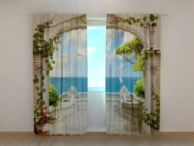 Curtains Sea mirage Tapetenshop.lv
