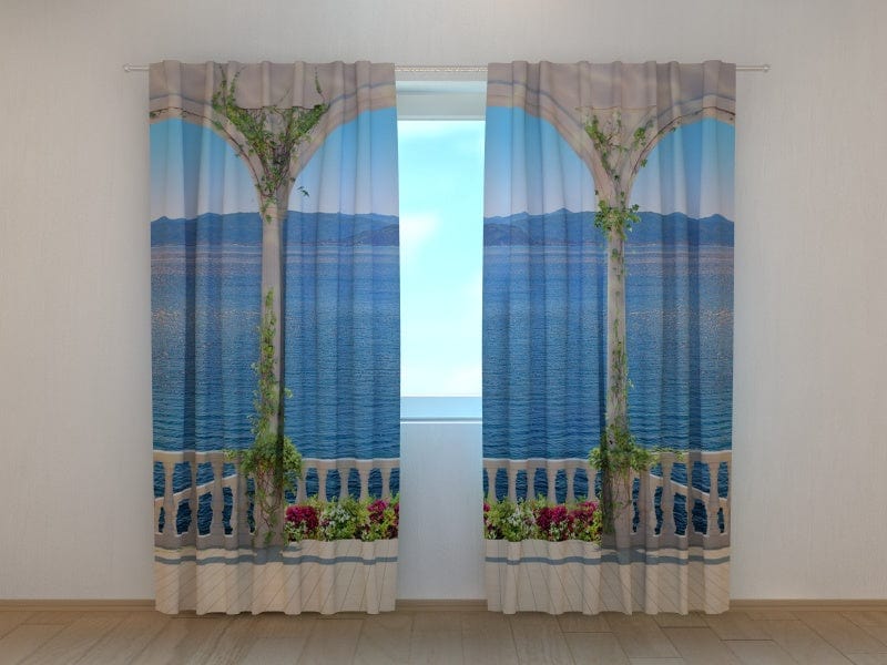 Curtains Stairs to the sea Tapetenshop.lv