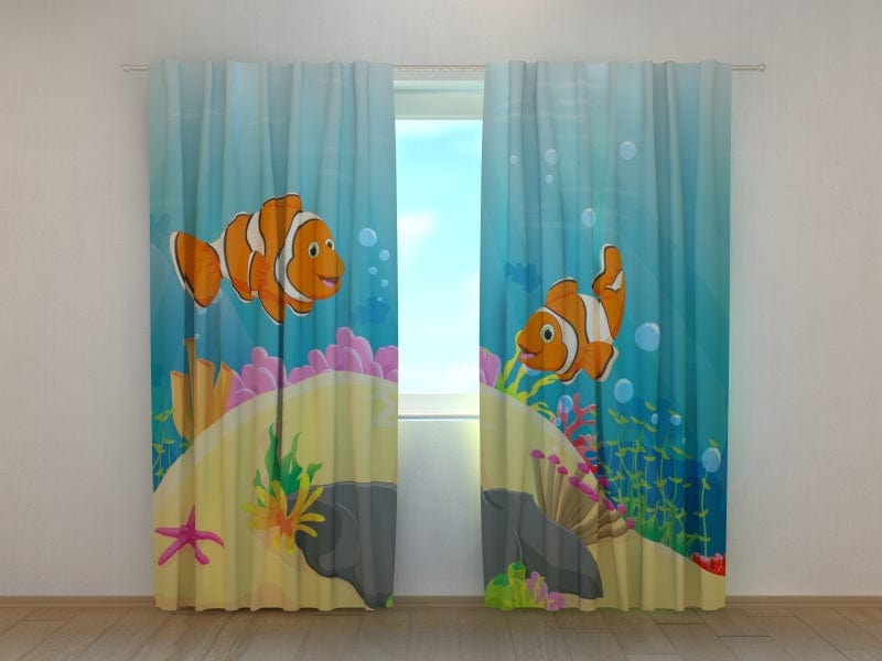 Curtains Clownfish Tapetenshop.lv