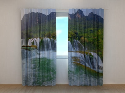Curtains Large waterfall Tapetenshop.lv