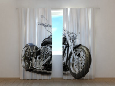 Curtains Black motorcycle