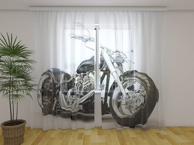 Curtains Black motorcycle