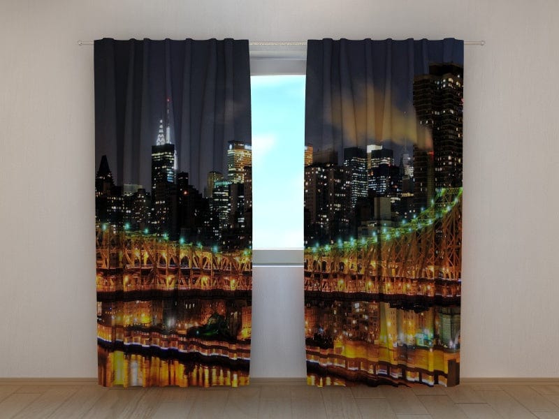 Curtains Night Manhattan Tapetenshop.lv