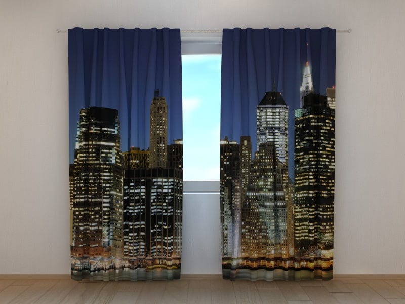 Curtains Night city Tapetenshop.lv