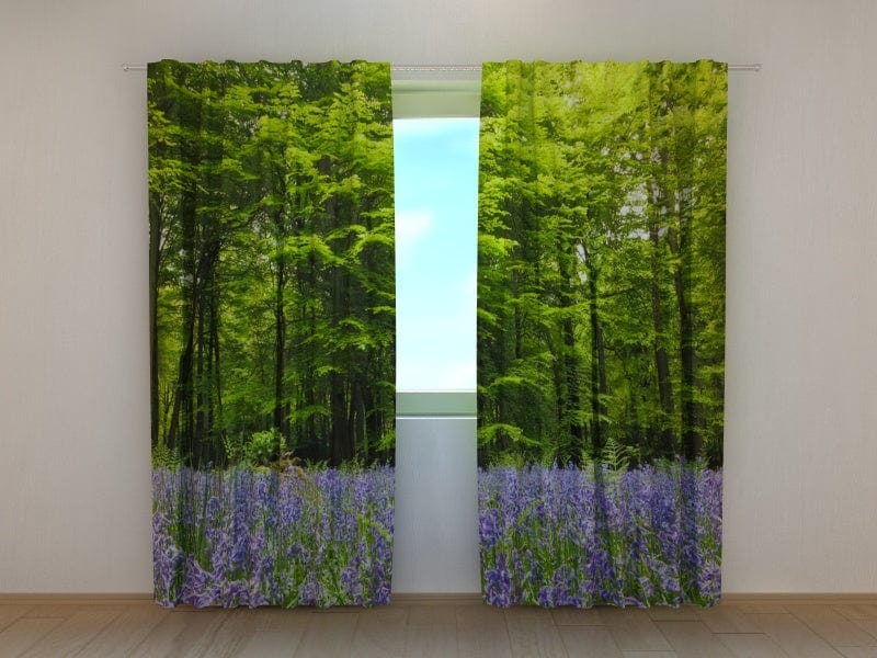 Curtains Mysterious forest Tapetenshop.lv