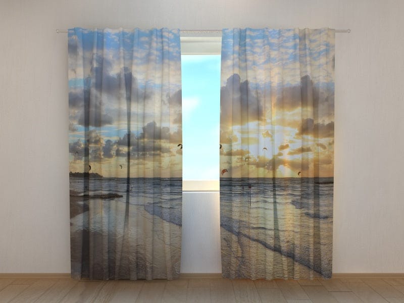 Curtains on the Ocean coast Tapetenshop.lv