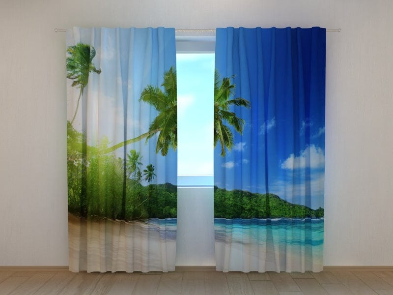 Curtains Ocean Tapetenshop.lv