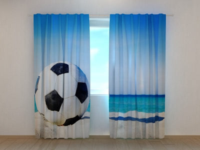 Curtains Beach football Tapetenshop.lv