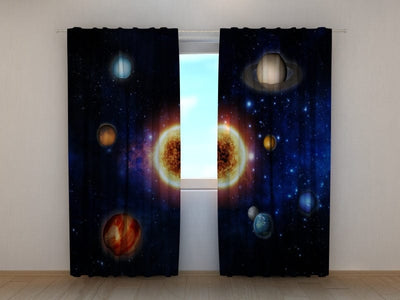 Curtains Sun and planets