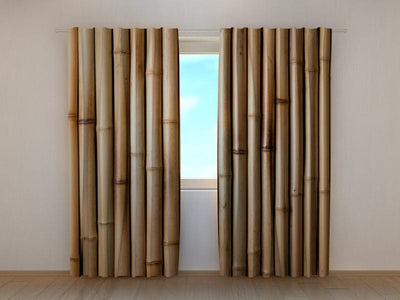 Шторы Сухой коричневый бамбук 160 х 140 см (2х80х140 см) / SCREEN