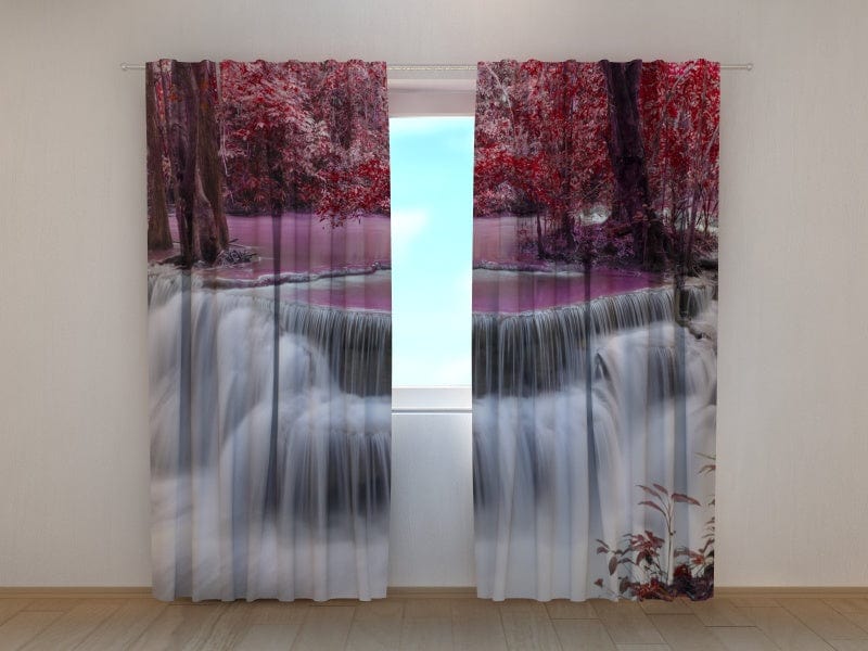 Dienas un nakts aizkari - Taizemes ūdenskritums 180 x 140 cm (2x  90x140 cm) / SCREEN Tapetenshop.lv