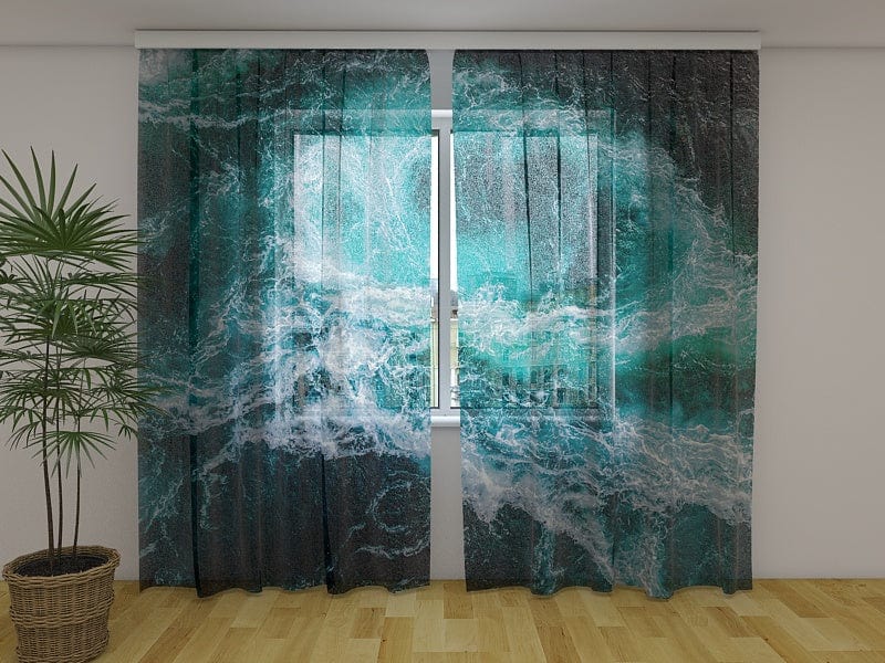 Curtains with water view - sea view Tapetenshop.lv