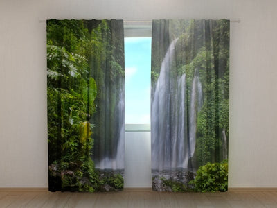 Curtains Waterfall in Indonesia 180 x 140 cm (2x90x140 cm) / SCREEN