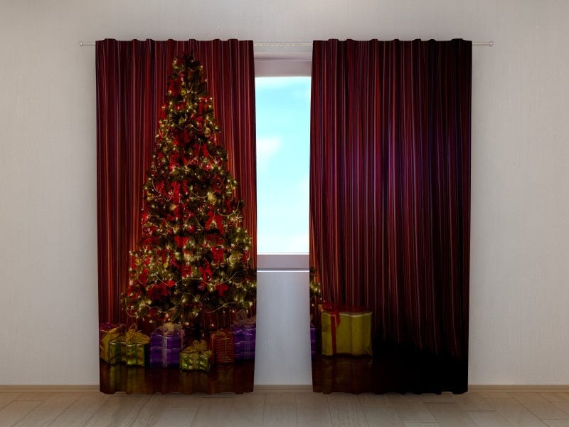 Curtains Christmas tree 1