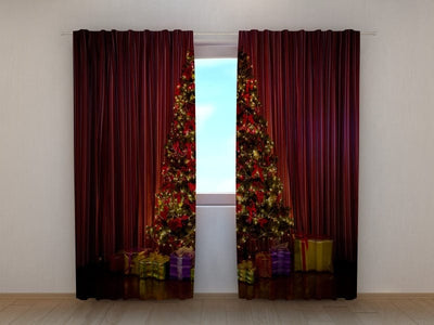 Curtains Christmas tree