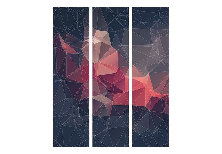 Aizslietnis ar abstrakciju, 3-dalīgs, - Abstrakts putns 135x172 cm, 95351 ART
