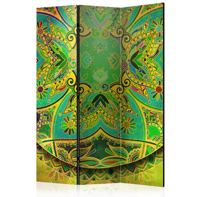 Aizslietnis ar austrumu ornamentu - Mandala: Zaļā enerģija 135x172 cm ART