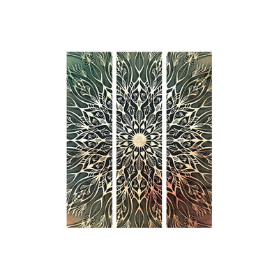Aizslietnis ar mandalas rakstu - Centrs (zaļš) 135x172 cm ART