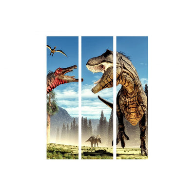 Aizslietnis Dinozauru cīņa 135x172 cm ART