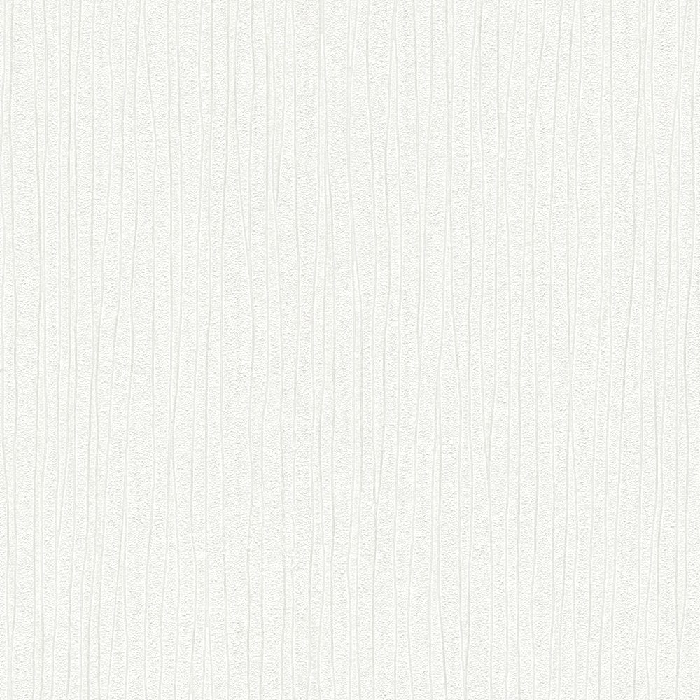 Baltas tapetes ar metālisku spīdumu un līnijveida struktūru AS 785527 AS Creation