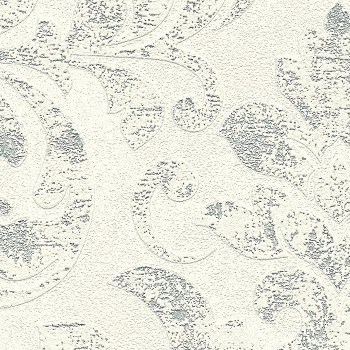 Tapetes guļamistabai - Baroka ar ornamentu vintage stilā - pelēka, sudraba, 374134 AS Creation