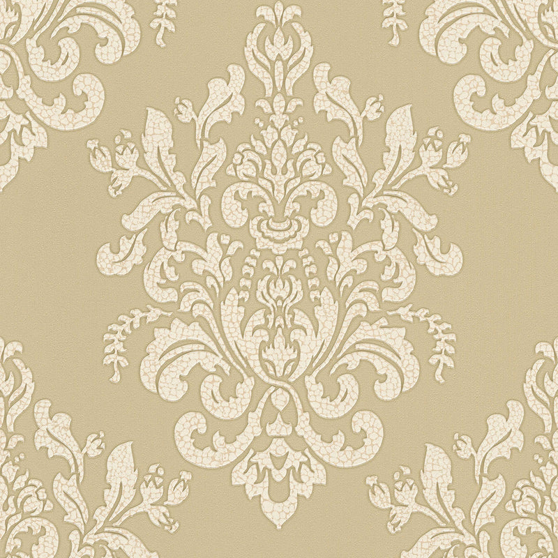 Wallpaper for bedroom - baroque style with cracked effect, 341433 AS Creation