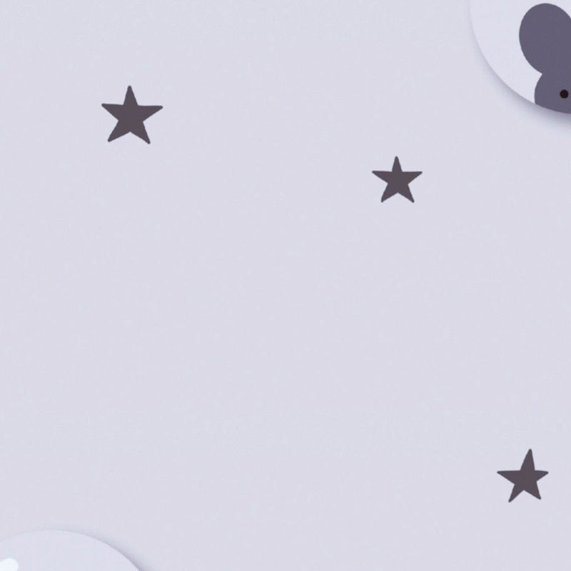 Wallpaper with animals and stars for children&