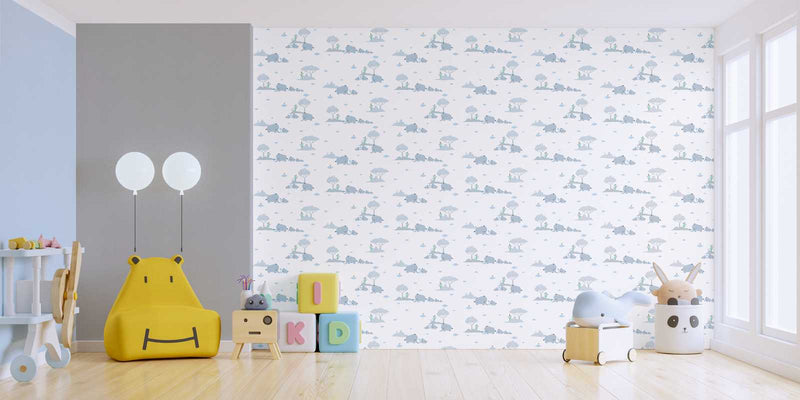 Vaikų kambario tapetai su drambliais 1350541 Be PVC AS Creation