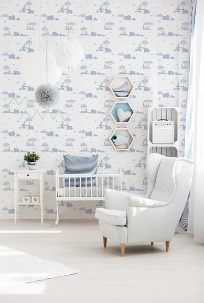 Children's room wallpaper with elephants 1350541 Without PVC AS Creation
