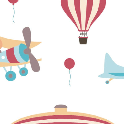 Children's room wallpaper airplanes and balloons, 1350515 Without PVC AS Creation