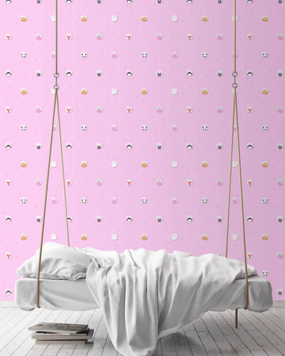 Children's wallpaper for girls' room, pink, 1350770 Without PVC AS Creation