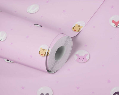 Vaikiški tapetai mergaičių kambariui, rožinės spalvos, 1350770 Be PVC AS Creation