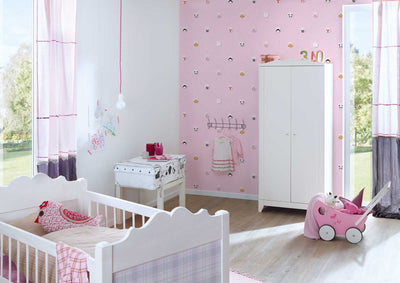 Children's wallpaper for girls' room, pink, 1350770 Without PVC AS Creation