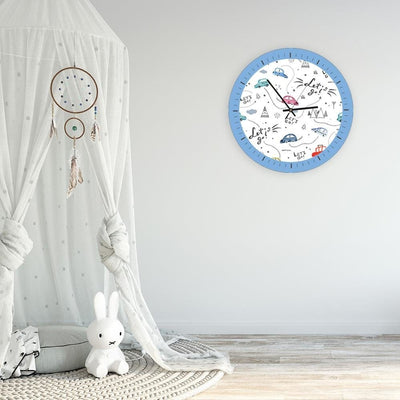 Dekoratīvais sienas pulkstenis bērnuistabai - Aiziet! Home Trends