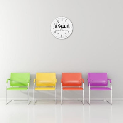 Dekoratīvais sienas pulkstenis Dzīvo ar smaidu Home Trends