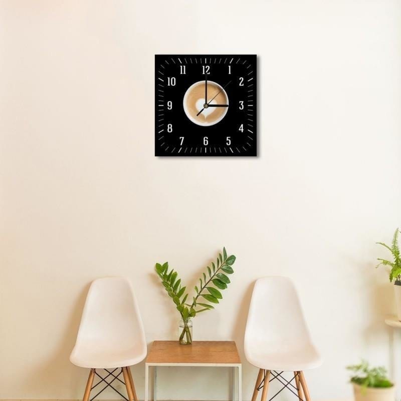 Dekoratīvais sienas pulkstenis Kafija ar mīlestību Home Trends