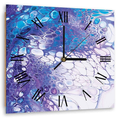 Dekoratīvais sienas pulkstenis Marmors (ar ziliem toņiem) Home Trends