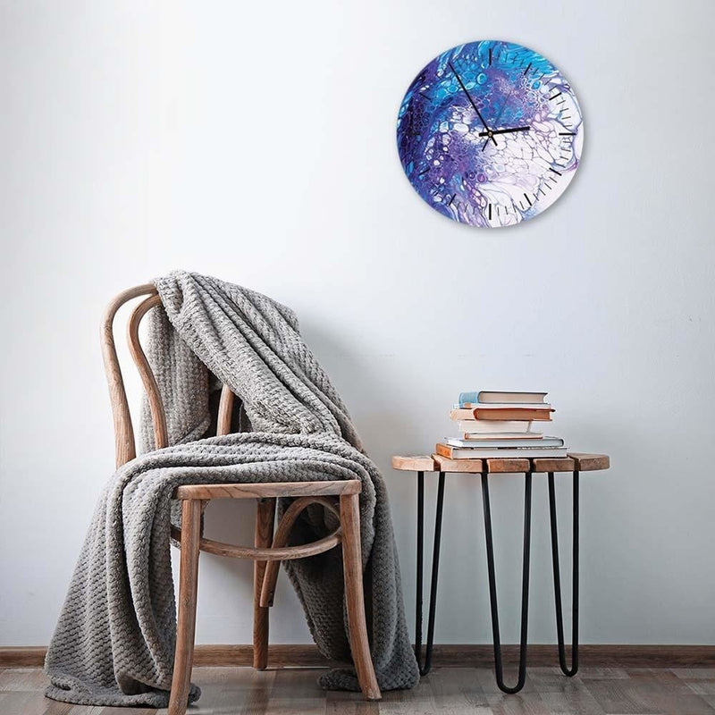 Dekoratīvais sienas pulkstenis Marmors (zila krāsā) Home Trends