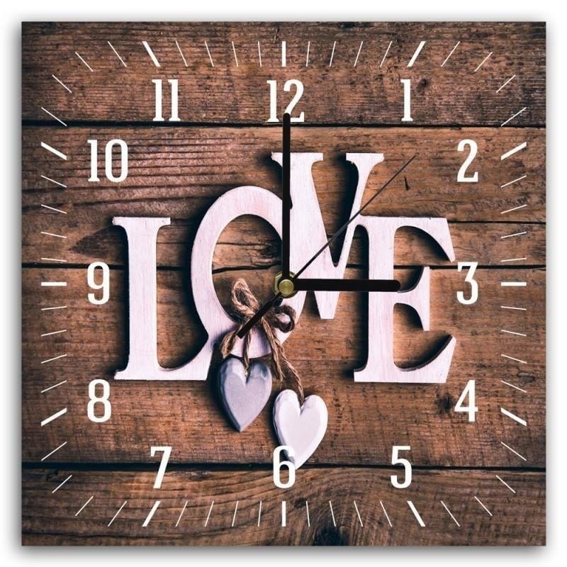Dekoratīvais sienas pulkstenis Mīlestība Home Trends