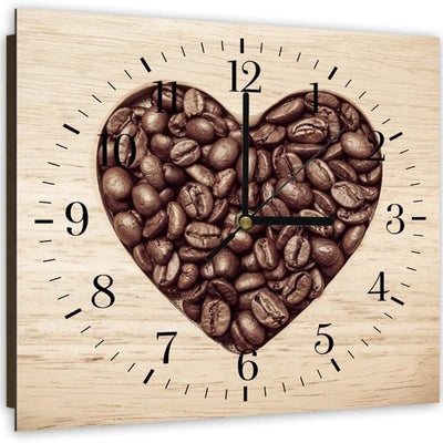 Dekoratīvais sienas pulkstenis Mīlestība un kafija Home Trends