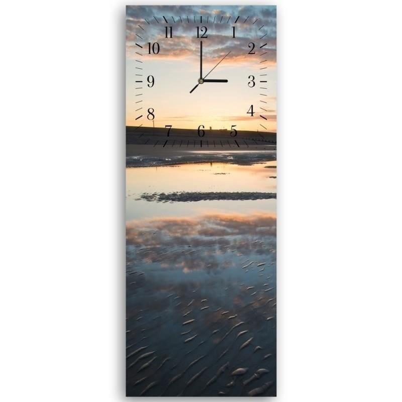 Dekoratīvais sienas pulkstenis Pludmale saulrietā Home Trends