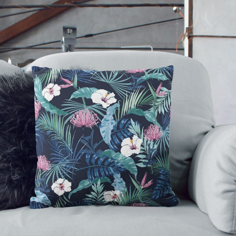 Dekoratīvas spilvendrānas - Omulīgi džungļi, botāniska kompozīcija ar tropu augiem, 146792 G-art