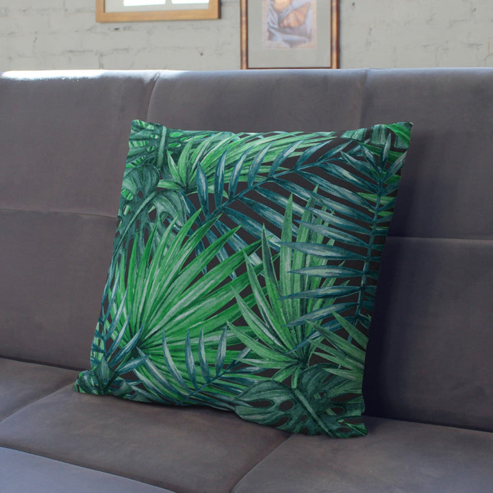 Spilvendrānas - Palmas un lapas, botāniska kompozīcija, monstera G-art