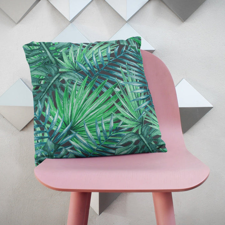 Spilvendrānas - Palmas un lapas, botāniska kompozīcija, monstera G-art