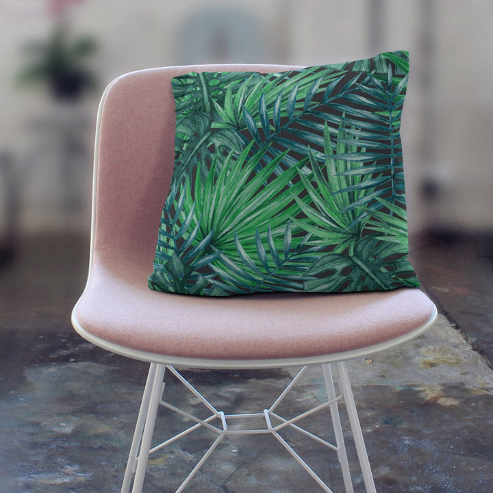 Spilvendrānas - Palmas un lapas, botāniska kompozīcija, monstera G-art